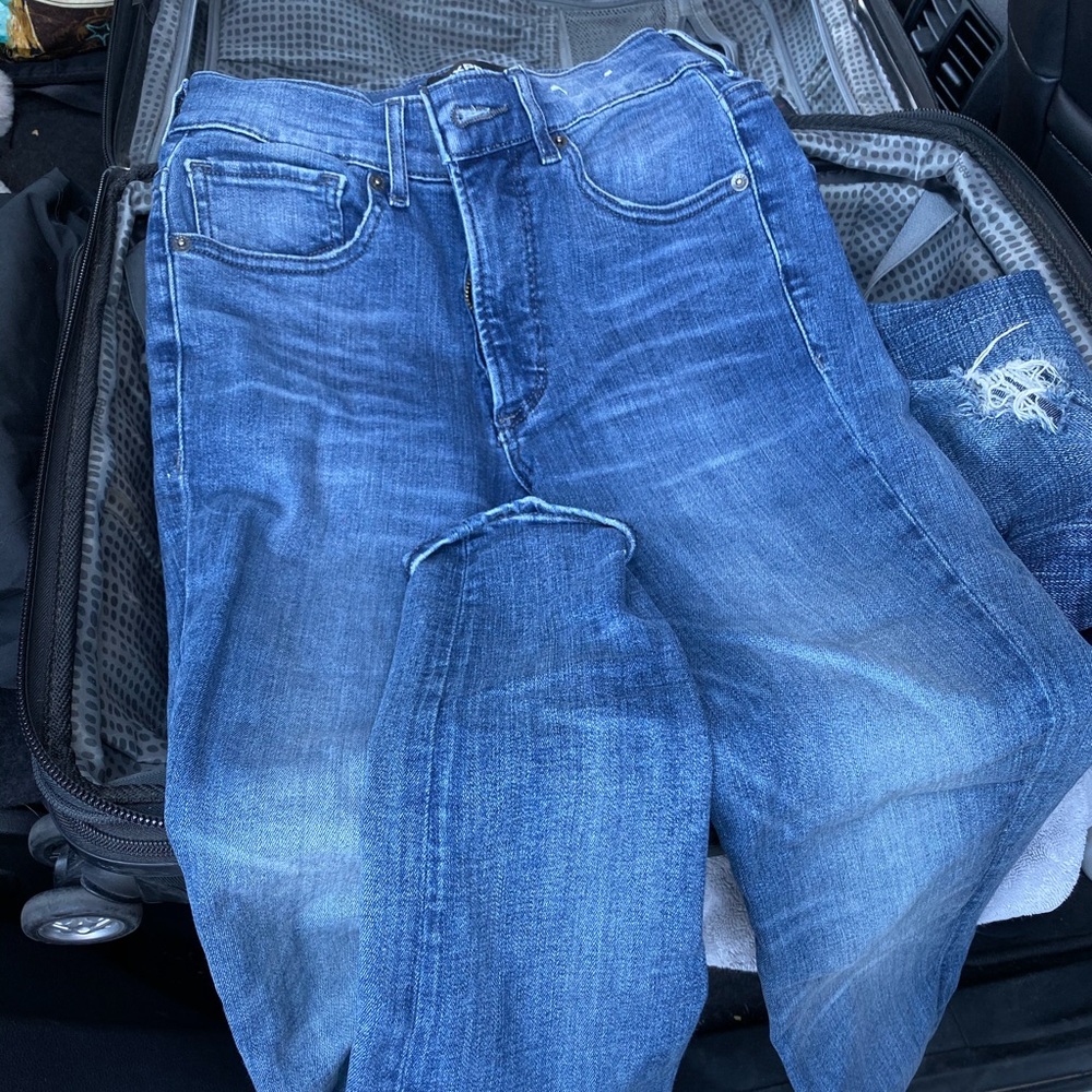 High waisted Express brand skinny jeans
